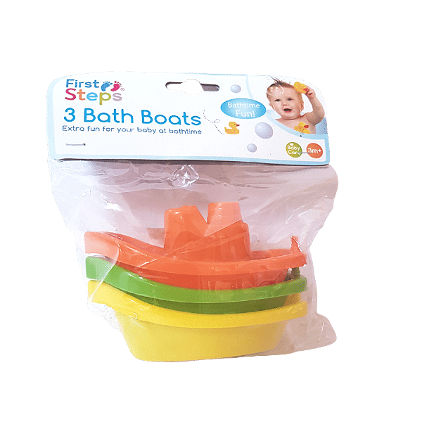 3 Baby bath boats(toys), first steps -set of 3pcs