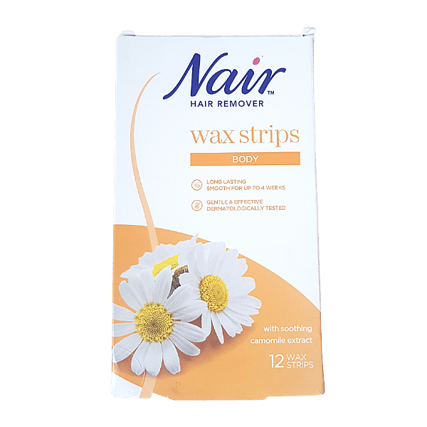 Nair body wax strips pack of 12 smal waxl strips