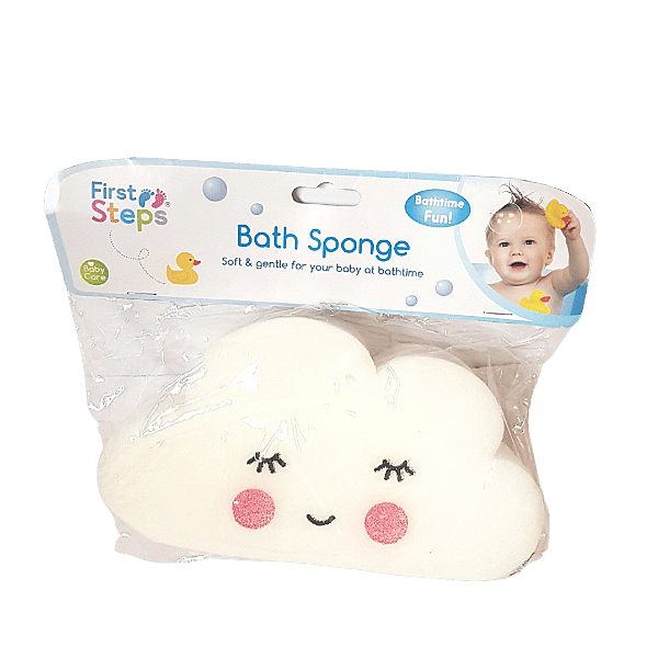 Soft and Gentle Baby bath sponge, first steps