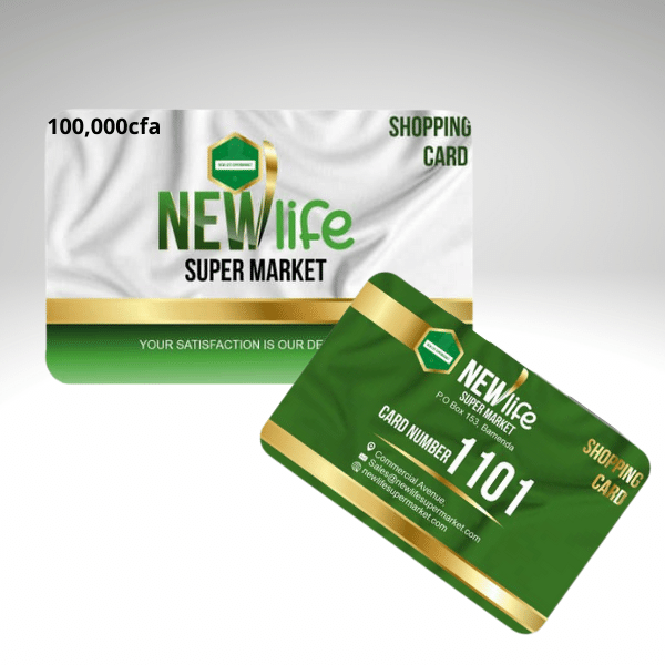 New Life Premium Customer Shopping Card (100,000cfa Loaded)