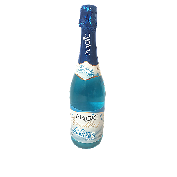 Non alcoholic Magic sparkling wine (Blue cocktail)- 75cl