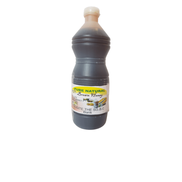 Pure organic/ natural brown honey – bottle of 1litre