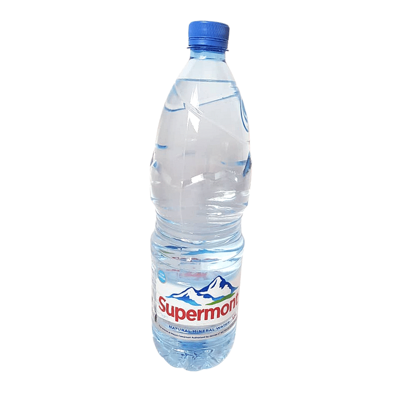 1.5 litre of supermont bottled mineral water – 1.5l