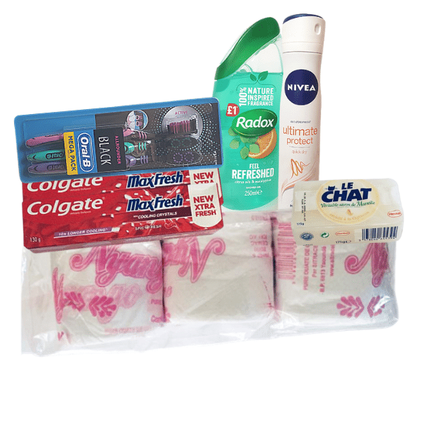 Medium Toiletory and personal care pack of 11 items