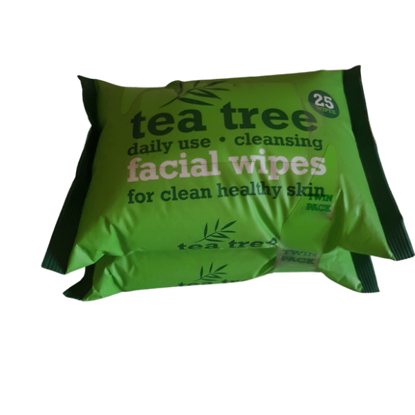 Tea Tree Facial wipes – 25*2 wipes