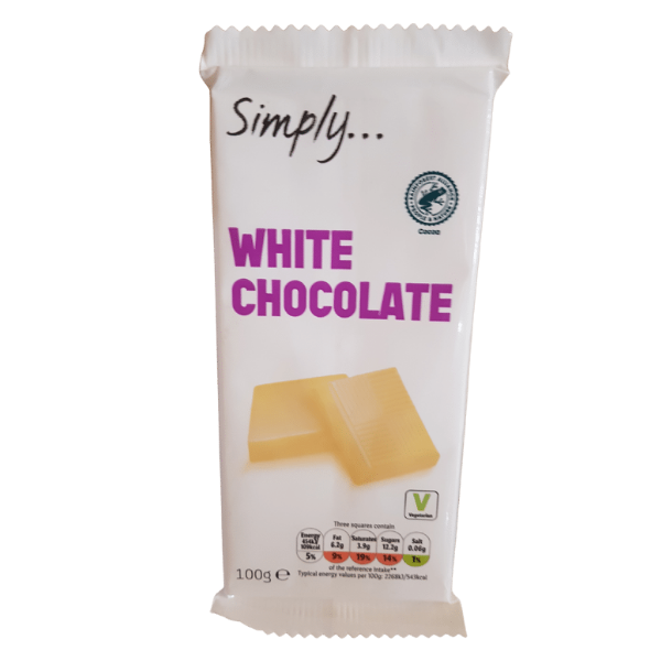 Simply White Chocolate – 100g